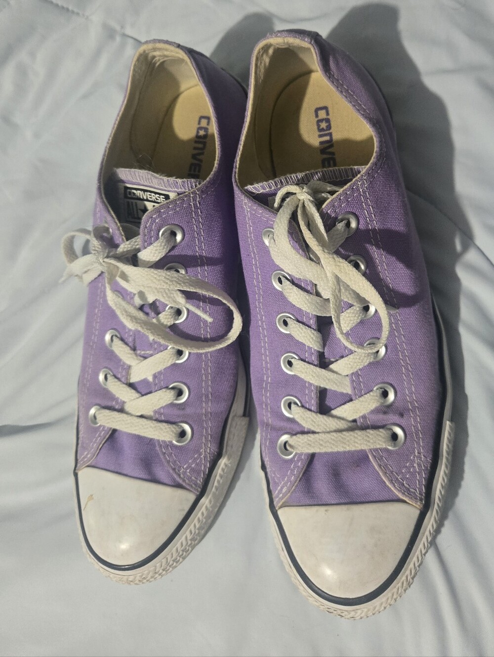 Converse Low Top Sneakers in Lavender Purple
